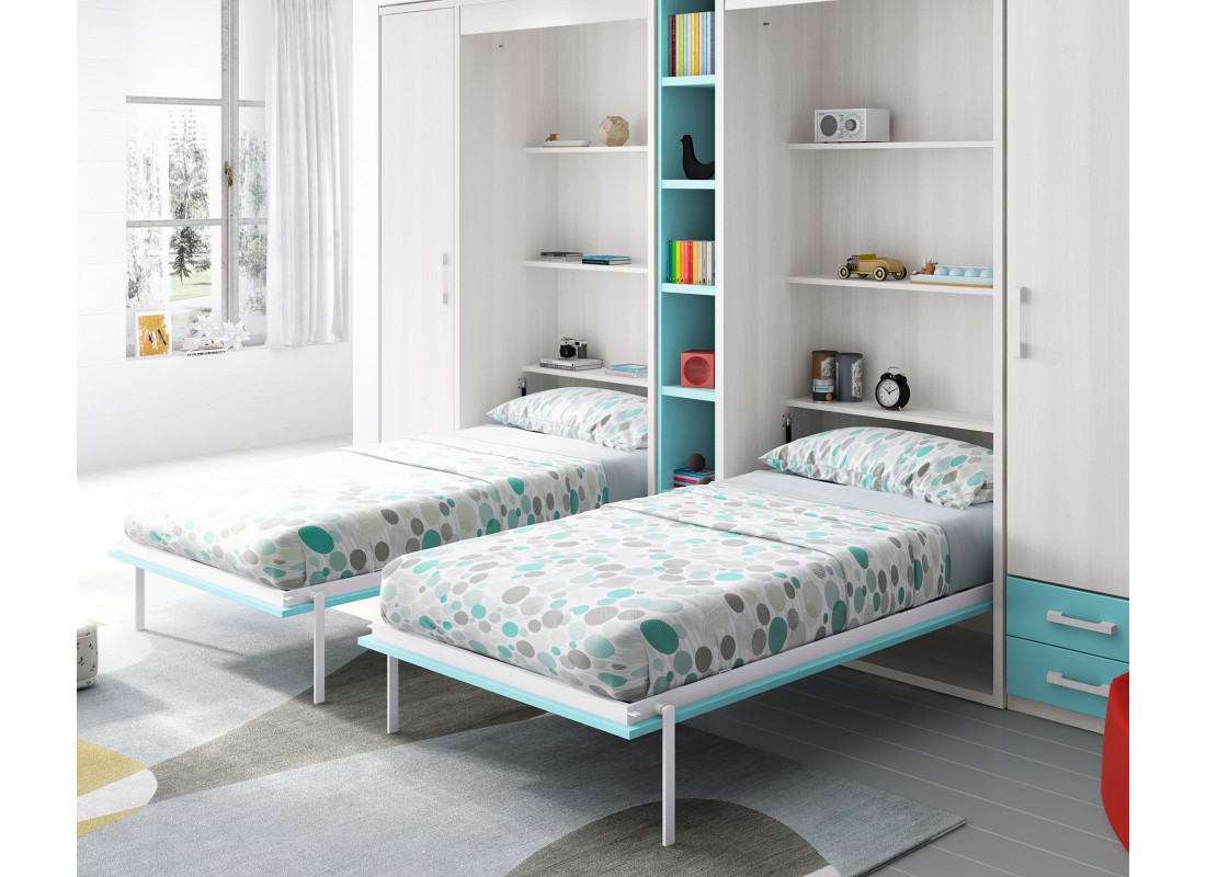 Cama Abatible Vertical Kidscolor con Altillo de 190 x 90 cms - Camas  Abatibles Verticales (Madrid)